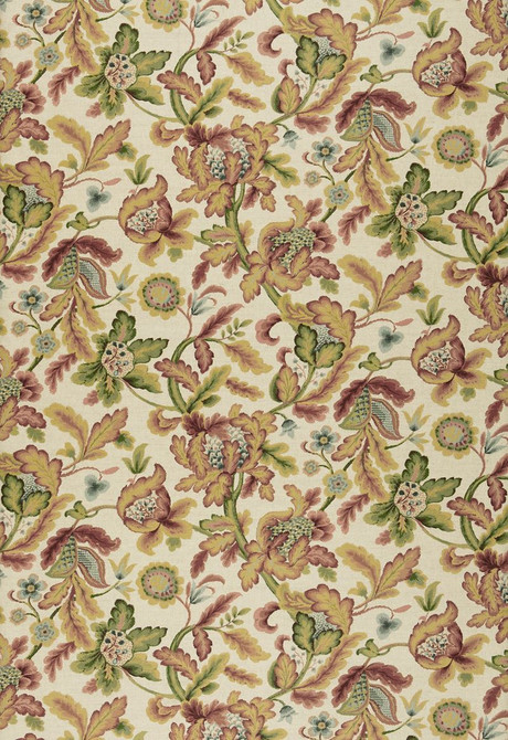 Schumacher Fabric Shelton Tree Spice 1305000 Classic-Prints 52% Linen, 48% Cotton - Horizontal: 27 and Vertical: 28.5 54 - My Fabric Connection -