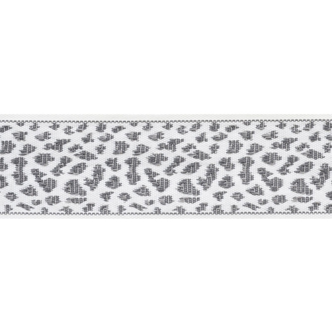 Schumacher Fabric Leopard Tape Grey 75855 INDOOR/OUTDOOR PRINTS & WOVENS III See Sample UNITED KINGDOM - </p><p>Repeat: Horizontal: 2 1/8" (5CM) and Vertical: - 2" (5CM) - My Fabric Connection -