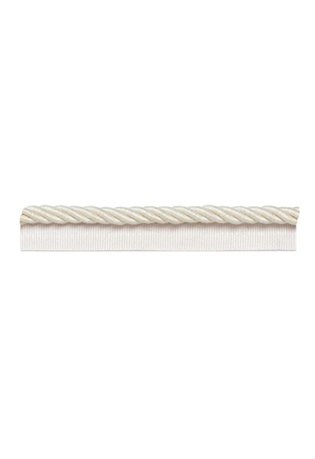 Schumacher Fabric Capri Lipcord Vanilla 63355 Plein-Air-Trimmings 48% Cotton, 34% Acrylic, 18% Polyester - Horizontal: - and Vertical: - 1/2 - My Fabric Connection -