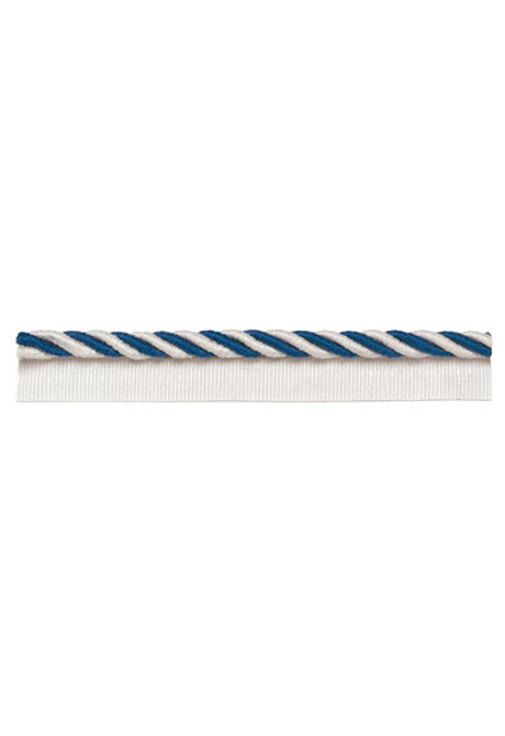 Schumacher Fabric Capri Lipcord Marine 63350 Plein-Air-Trimmings 48% Cotton, 34% Acrylic, 18% Polyester - Horizontal: - and Vertical: - 1/2 - My Fabric Connection -