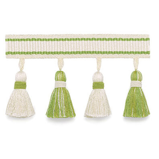 Schumacher Trim Merida Tassel Fringe Kiwi 63081 PLEIN AIR TRIMMINGS See Sample CHINA . </p><p>Repeat: Horizontal: - and Vertical: - 3" WIDE (8CM) - My Fabric Connection -