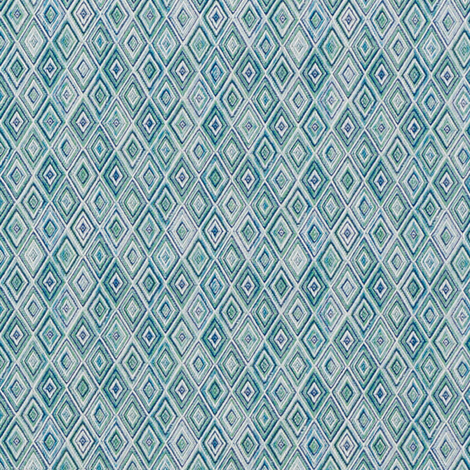 Schumacher Fabric Diamond Strie Peacock 75920 Indooroutdoor-Prints-Wovens-Iii 100% Acrylic Martindale 18,000 Horizontal: 7 and Vertical: 5.5 55 - My Fabric Connection -