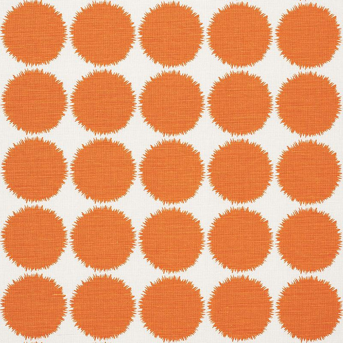 Schumacher Fabric Fuzz Orange 177092 Studio Bon 3.75" - My Fabric Connection -
