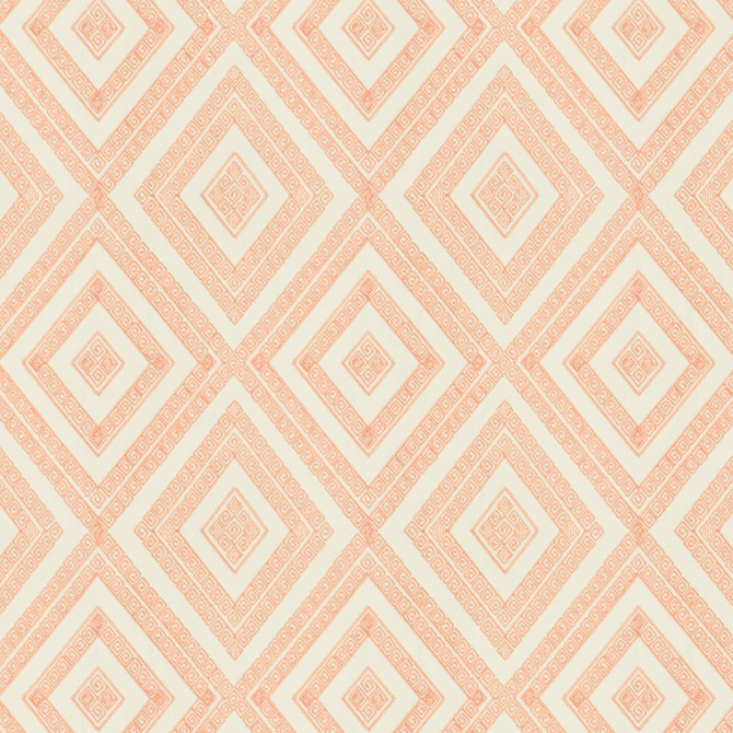 Stout Fabric Intarsia 1 Petal Rainbow Library Blush/Sorbet 100% Cotton Embroidery INDIA Horizontal: 10.375 and Vertical: 12.875 51.87 in - My Fabric Connection -