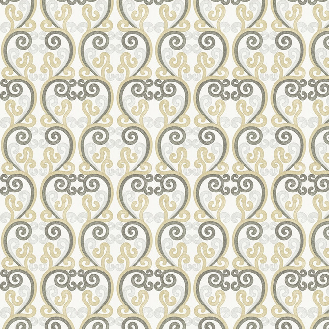 Stout Fabric Boxster 2 Stone RAINBOW LIBRARY CHROME/NICKEL 100%COT %BEMB INDIA Horizontal: 12.625 and Vertical: 15.625 51.25 in - My Fabric Connection -