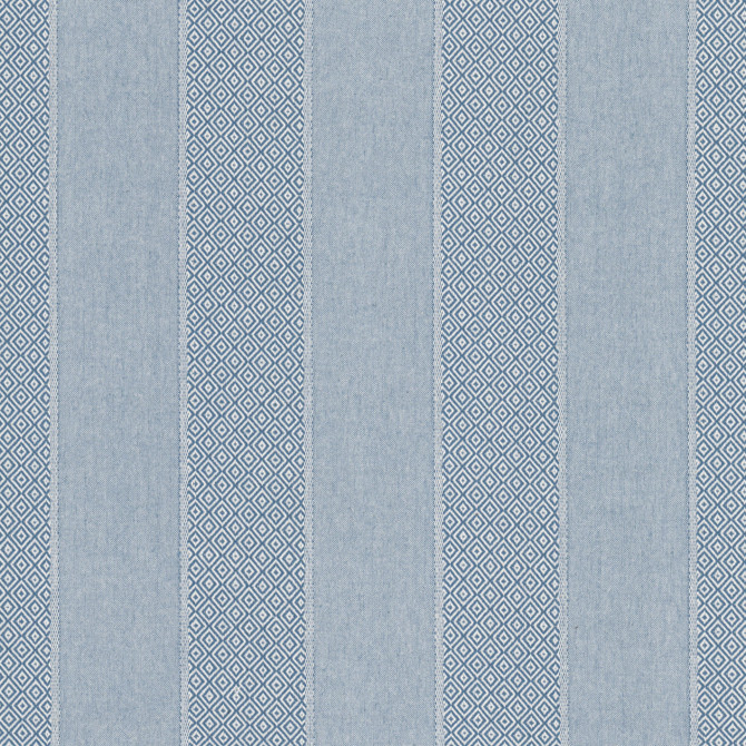 Stout Fabric Lawson 1 Delft Fabric 100%Cot India </p><p>Repeat: H: 6, V: 6.5 54 in - My Fabric Connection -