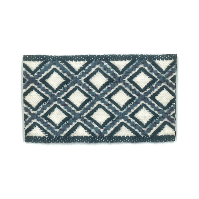 Stout Trim Cooke 5 Indigo NEW WORLD TRIM VOLUME II 93%SVI 7%POL FRANCE Horizontal: 1 and Vertical: 0 1.88 in - My Fabric Connection -