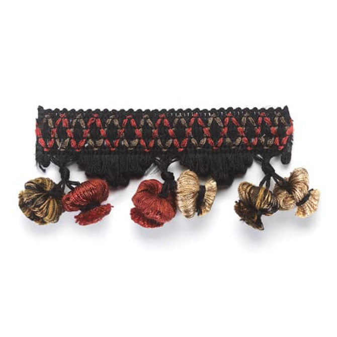 Stout Trim Eastwood 4 Ebony MONACO TRIM 100%SVI CHINA Horizontal: 0 and Vertical: 0 2.25 in - My Fabric Connection -