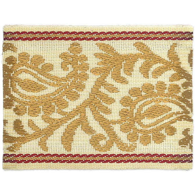 Stout Trim Recite 3 Honey Harmony Trim 58% Polyester 42% Spun Viscose CHINA Horizontal: 0 and Vertical: 0 3 in - My Fabric Connection -