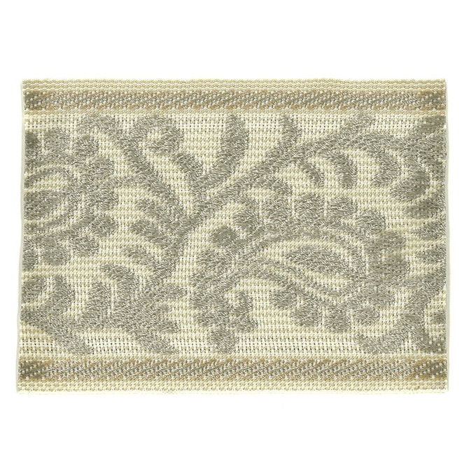 Stout Trim Recite 4 Dove Harmony Trim 58% Polyester 42% Spun Viscose CHINA Horizontal: 0 and Vertical: 0 3 in - My Fabric Connection -