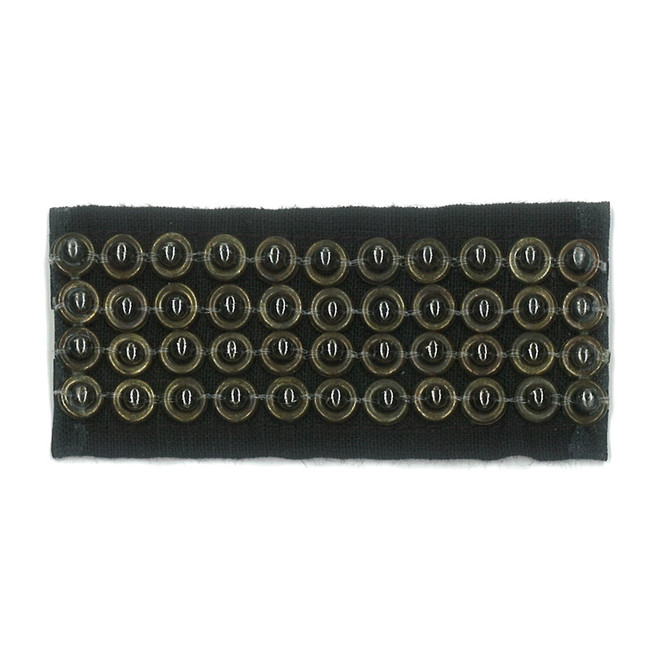 Stout Trim Lucretia 1 Ebony New World Trim Volume Ii 100% Linen INDIA Horizontal: 0.375 and Vertical: 0.375 1.5 in - My Fabric Connection -