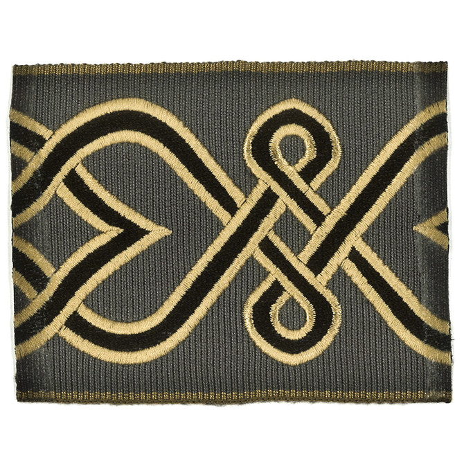 Stout Trim Scheme 2 Graphite NEW WORLD TRIM VOLUME II 99%SVI 1%POL CHINA Horizontal: 3.75 and Vertical: 0 2.88 in - My Fabric Connection -