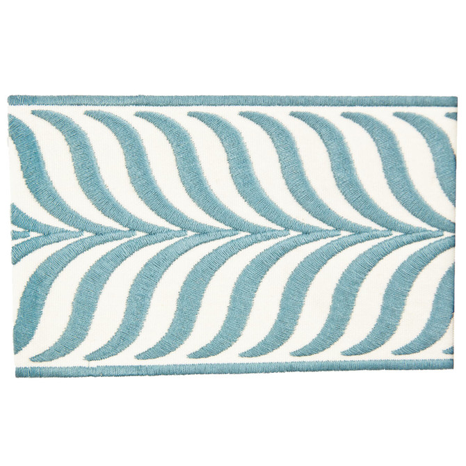 Stout Trim Martin 14 Blue Trim 100%POL CHINA </p><p>Repeat: H: 3.500, V: 0.625 3.5 in - My Fabric Connection -