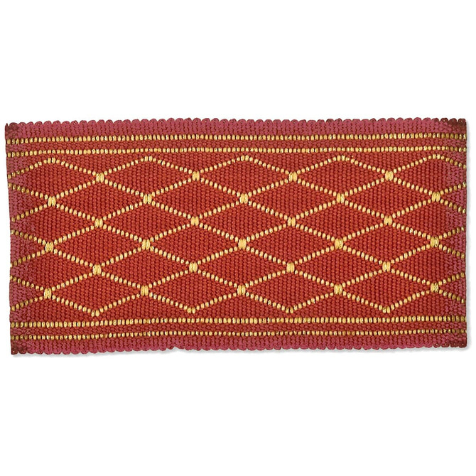 Stout Trim Hampton 2 Spice New World Tapes & Borders 43% Polyester 37% Acrylic 12% Metallic 8% Spun Viscose CHINA Horizontal: 0.875 and Vertical: 0 2 in - My Fabric Connection -