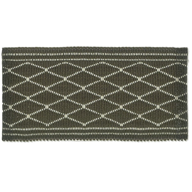 Stout Trim Hampton 6 Gunmetal Trim 43%POL 37%ACR 12%MTL 8%SVI CHINA </p><p>Repeat: H: 0.875, V: 0.000 2 in - My Fabric Connection -