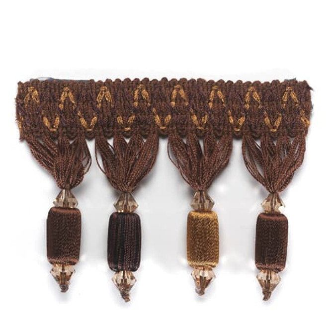 Stout Trim Grinnell 6 Coffee MONACO TRIM 80%SVI 20%ACR CHINA Horizontal: 0 and Vertical: 0 3.25 in - My Fabric Connection -