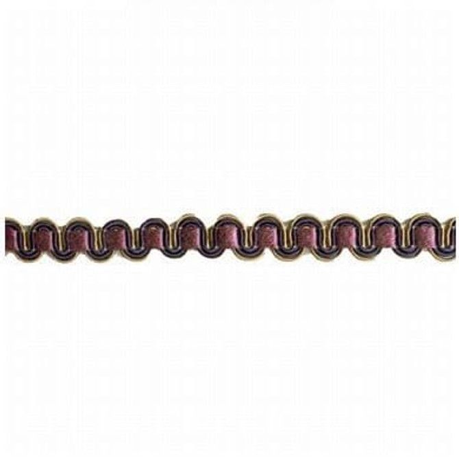 Stout Trim Virginia 54 Grape ART OF DESIGN BRAIDS/GIMP/BORDER 54%SVI 24%NYL 22%COT CHINA Horizontal: 0 and Vertical: 0 0.5 in - My Fabric Connection -