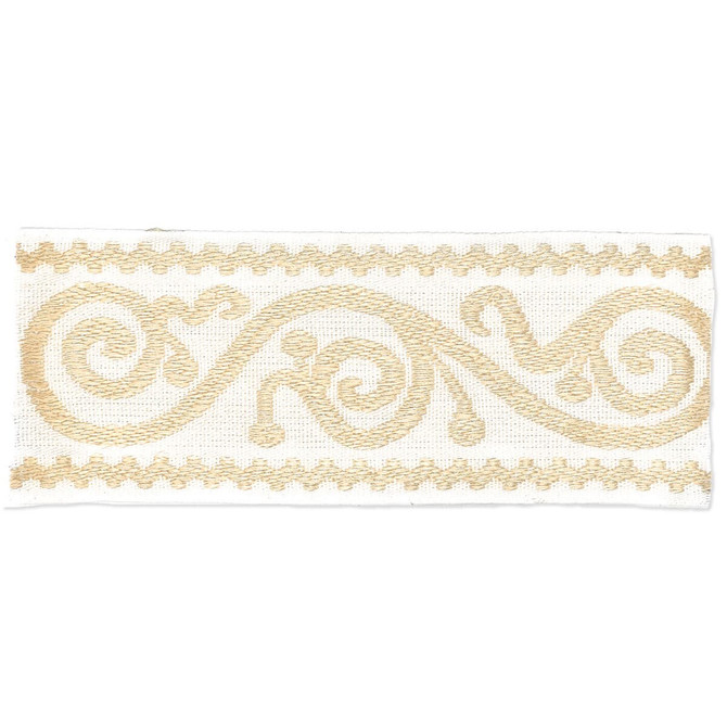 Stout Trim Delilah 3 Ivory Trim CHINA </p><p>Repeat: H: 0.000, V: 0.000 2.5 in - My Fabric Connection -