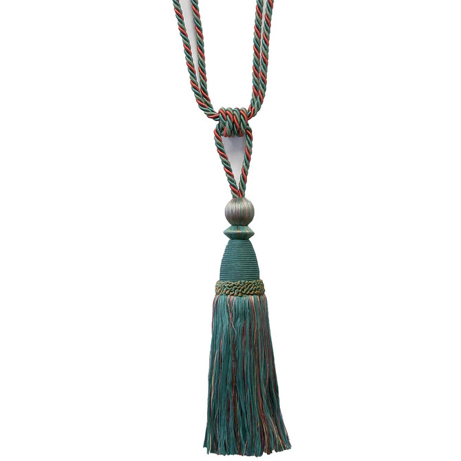 Stout Trim Alhambra 16 Lagoon Art Of Design Trim-2 Tassel Fringe 85% Spun Viscose 15% Cotton CHINA Horizontal: 0 and Vertical: 0 12 in - My Fabric Connection -