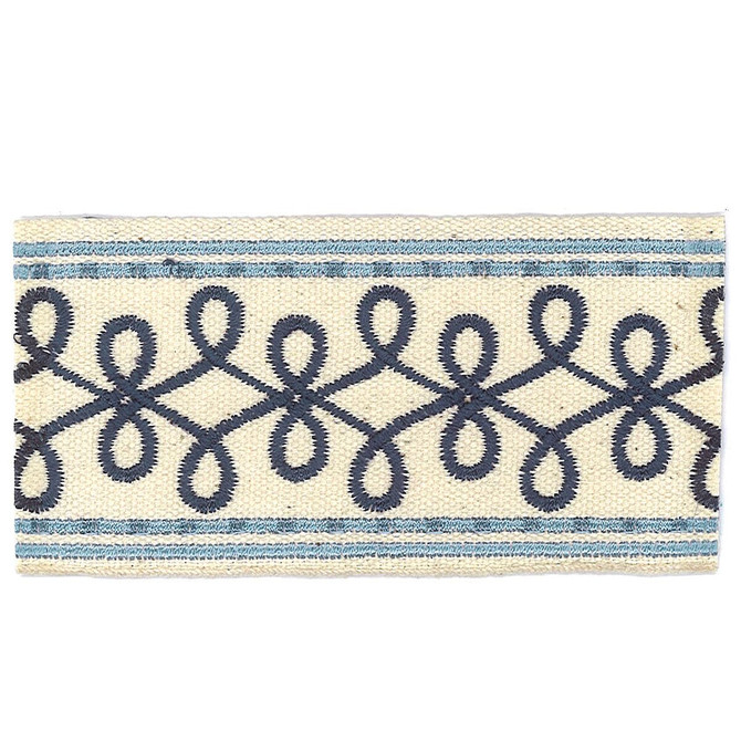Stout Trim Katherine 7 Navy Trim CHINA </p><p>Repeat: H: 1.000, V: 0.000 2 in - My Fabric Connection -