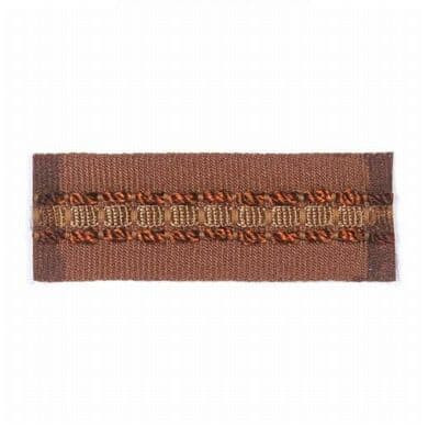 Stout Trim Blarney 1 Mahogany INSPIRATIONS TRIM 52%SVI 31%ACT 17%POL ITALY Horizontal: 0 and Vertical: 0 1.15 in - My Fabric Connection -