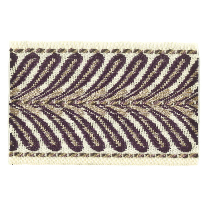 Stout Trim Mamzer 2 Plum Trim CHINA </p><p>Repeat: H: 0.500, V: 0.000 2.63 in - My Fabric Connection -