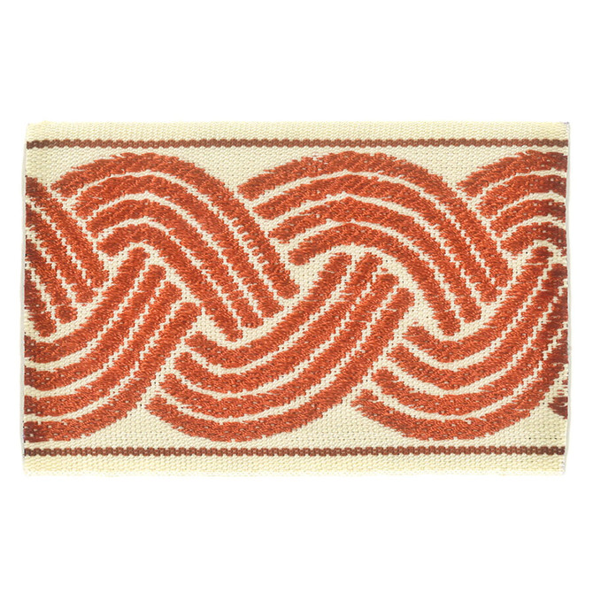 Stout Trim Blenheim 8 Paprika Trim CHINA </p><p>Repeat: H: 2.875, V: 0.000 2.63 in - My Fabric Connection -