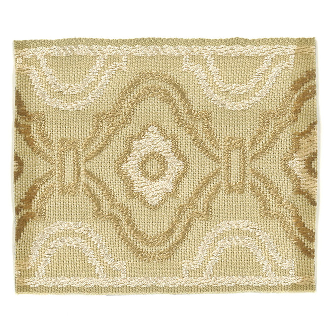 Stout Trim About 6 Sandune Trim 51%SVI 49%POL CHINA </p><p>Repeat: H: 2.125, V: 0.000 3.38 in - My Fabric Connection -