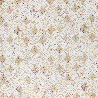 Carole Fabric Circa Aztec Mulberry Sangria 90% Cotton, 10% Linen Pakistan N/A Horizontal: 24 7/8" and Vertical: 27" V 58" - My Fabric Connection -