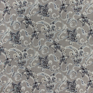 Carole Fabric Showstopping Flannel Fountain Gate 55% Linen, 45% Viscose China Passes 15,000 Double Rubs Wyzenbeek Horizontal: 27 1/2" and Vertical: 24" V 54" - My Fabric Connection -