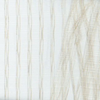 Carole Fabric Pencil Thin Parchment Sheer Wonder 100% Polyester TURKEY N/A Horizontal: None and Vertical: 1" H 118" - My Fabric Connection -