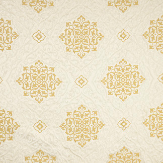 Carole Fabric Encapsulated Gold Silver Screen 100% Polyester China N/A </p><p>Repeat: 14" V, 14" H 54" - My Fabric Connection -