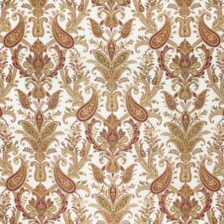 Carole Fabric Castelle Magenta Mulberry Sangria 64% Cotton, 27% Viscose, 9% Polyester India 26 3/4" V, 26 3/4" H 54" - My Fabric Connection -