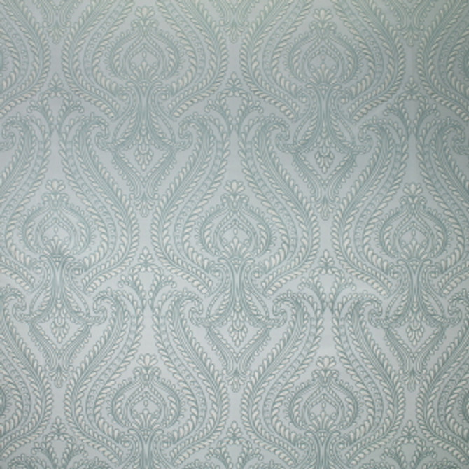 Carole Fabric Great Things Aqua Mint Truffle 100% Polyester India N/A Horizontal: 12 3/4" and Vertical: 26" V 52" - My Fabric Connection -