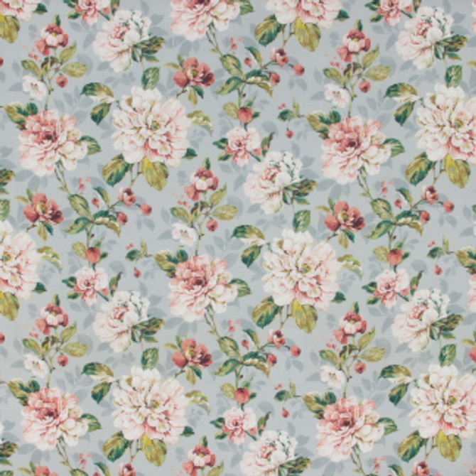 Carole Fabric Castle Hill Duck Egg Golden Sunrise 55% Linen, 45% Viscose-Washed England N/A Horizontal: 13 1/2" D and Vertical: 25 1/4" V 53" - My Fabric Connection -