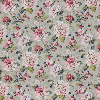 Carole Fabric Castle Hill Silver Lavender Mist 55% Linen, 45% Viscose-Washed England N/A Horizontal: 13 1/2" D and Vertical: 25 1/4" 53" - My Fabric Connection -