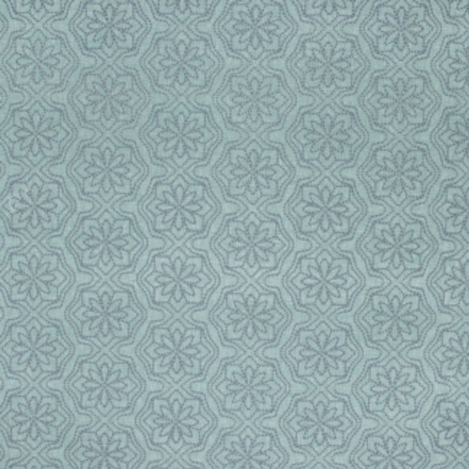 Carole Fabric Seeing Stars Spa Blue Seamist 70% Polyester, 30% Cotton India N/A </p><p>Repeat: 5 5/8" V, 13" H 52" - My Fabric Connection -