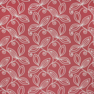 Carole Fabric Lovely Leaf Coral Summer Garden 100% Polyester India N/A Horizontal: 18" and Vertical: 9 1/2" V 54" - My Fabric Connection -
