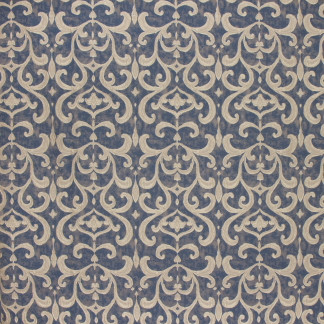 Carole Fabric Family Heirloom Navy Emerald Ocean 65% Polyester, 35% Viscose Turkey N/A Horizontal: 11 1/8" and Vertical: 16 1/2" 55" - My Fabric Connection -