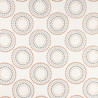 Carole Fabric Fireballs Spice Evolution 55% Linen, 45% Rayon China Passes 30,000 Double Rubs Wyzenbeek </p><p>Repeat: 7 3/4" V, 8 1/4" H 52" - My Fabric Connection -