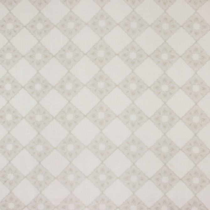 Carole Fabric Kiss & Tell Bisque Looking Glass 82% Polyester, 18% Linen CHINA Horizontal: 5 3/4" and Vertical: 5 3/4" V 53" - My Fabric Connection -