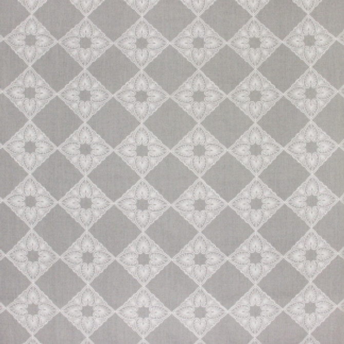 Carole Fabric Kiss & Tell Silver Looking Glass 82% Polyester, 18% Linen CHINA - Horizontal: 5 3/4" and Vertical: 5 3/4" 53" - My Fabric Connection -