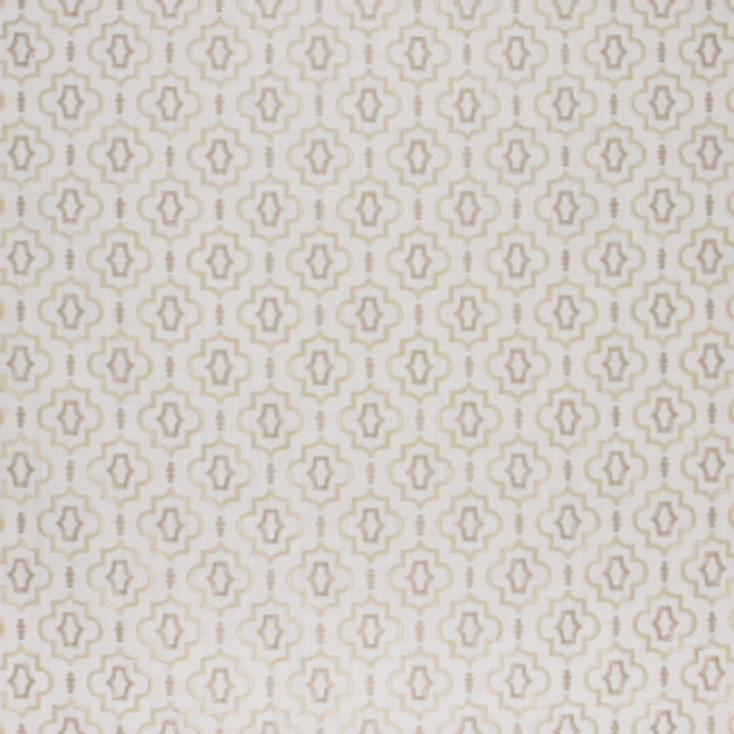 Carole Fabric Equatorial Champagne Pearl Strand 36% Cotton, 30% Polyester, 17% Viscose, India N/A Horizontal: 4 1/4" and Vertical: 4 1/2" V 51" - My Fabric Connection -
