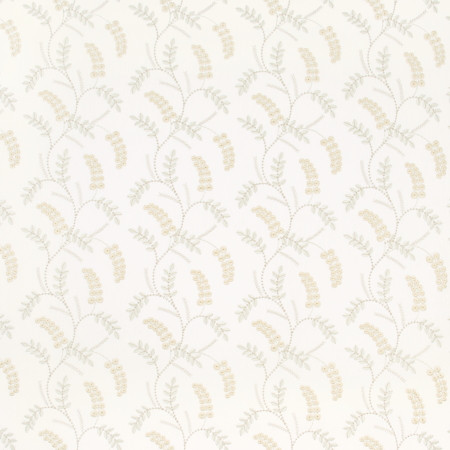 Carole Fabric Promises Promises Opal COCONUT CREAM 52% Cotton, 48% Polyester India Passes 30,000 Double Rubs Wyzenbeek Horizontal: 8 5/8" and Vertical: 9 1/8" 52" - My Fabric Connection -