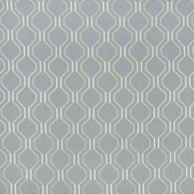 Carole Fabric Dream Date Cornflower MOUNTAIN SKY 52% Cotton, 48% Polyester India Passes 30,000 Double Rubs Wyzenbeek Horizontal: 6 1/4" and Vertical: 6 1/4" V 52" - My Fabric Connection -