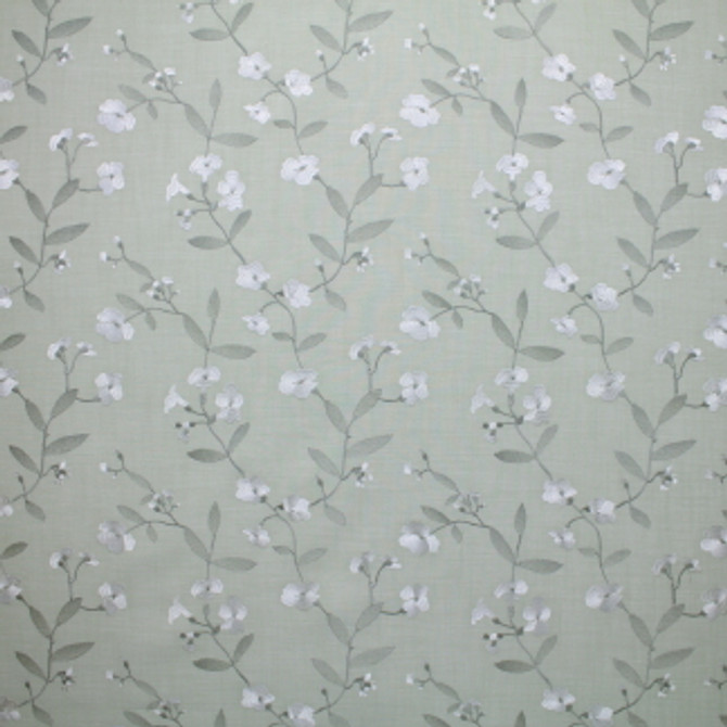 Carole Fabric Wedding Toast Mist Enclave 54% Polyester, 46% Cotton India Passes 30,000 Double Rubs Wyzenbeek </p><p>Repeat: 9 1/4" V, 13 3/8" H 54" - My Fabric Connection -