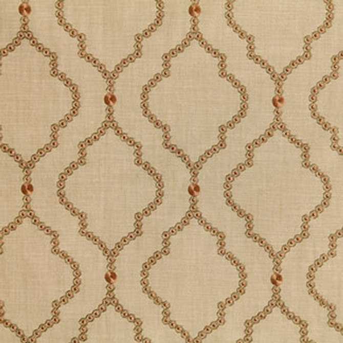 Carole Fabric Night Drive Cinnamon Storybrook 54% POLYESTER, 46% COTTON INDIA Passes 30,000 Double Rubs Wyzenbeek Horizontal: 8 5/8" and Vertical: 9 1/4" 51" - My Fabric Connection -