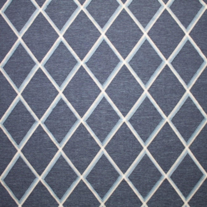 Carole Fabric Trim & Tailored Denim Royal Cardinal 40% Viscose,28% Poly,20% Cotton,12% Line India 9 3/4" V, 6 3/4" H 54" - My Fabric Connection -