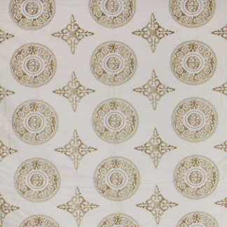 Carole Fabric In The Moment Beige Golden Sunrise 85% Viscose, 15% Polyester India N/A </p><p>Repeat: 7 1/2" V, 10" H 51" - My Fabric Connection -