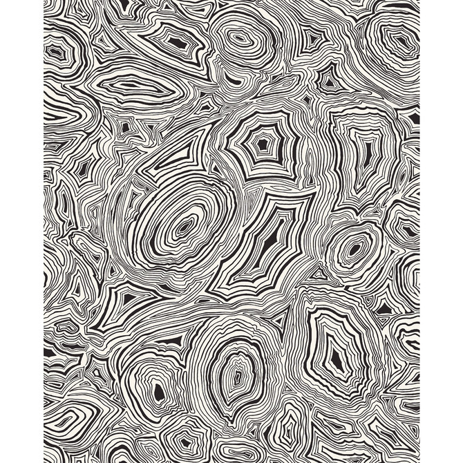 Cole & Son Wallcovering Malachite White/Black Wallcovering PAPER - 100% United Kingdom </p><p>Repeat: H: 20.5, V: 25.2 20.5 - My Fabric Connection -